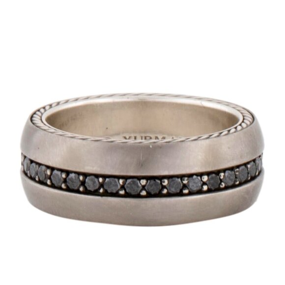DAVID YURMAN DIAMOND STREAMLINE® WIDE BAND RING - Picture 1 of 7
